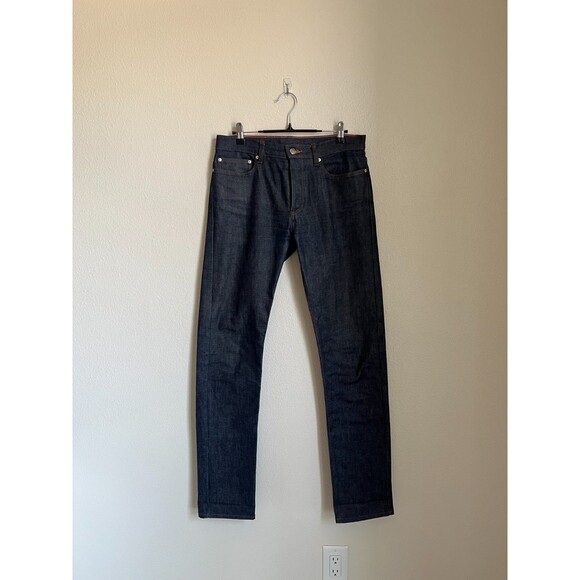 Paul Smith Men's Slim-fit Raw Denim Jeans in Indigo Size 30 - Picture 1 of 6